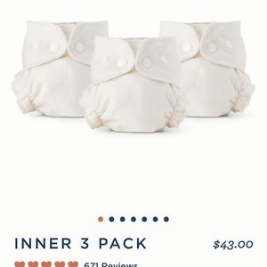 Esembly diaper inners size 2. Pack of 3